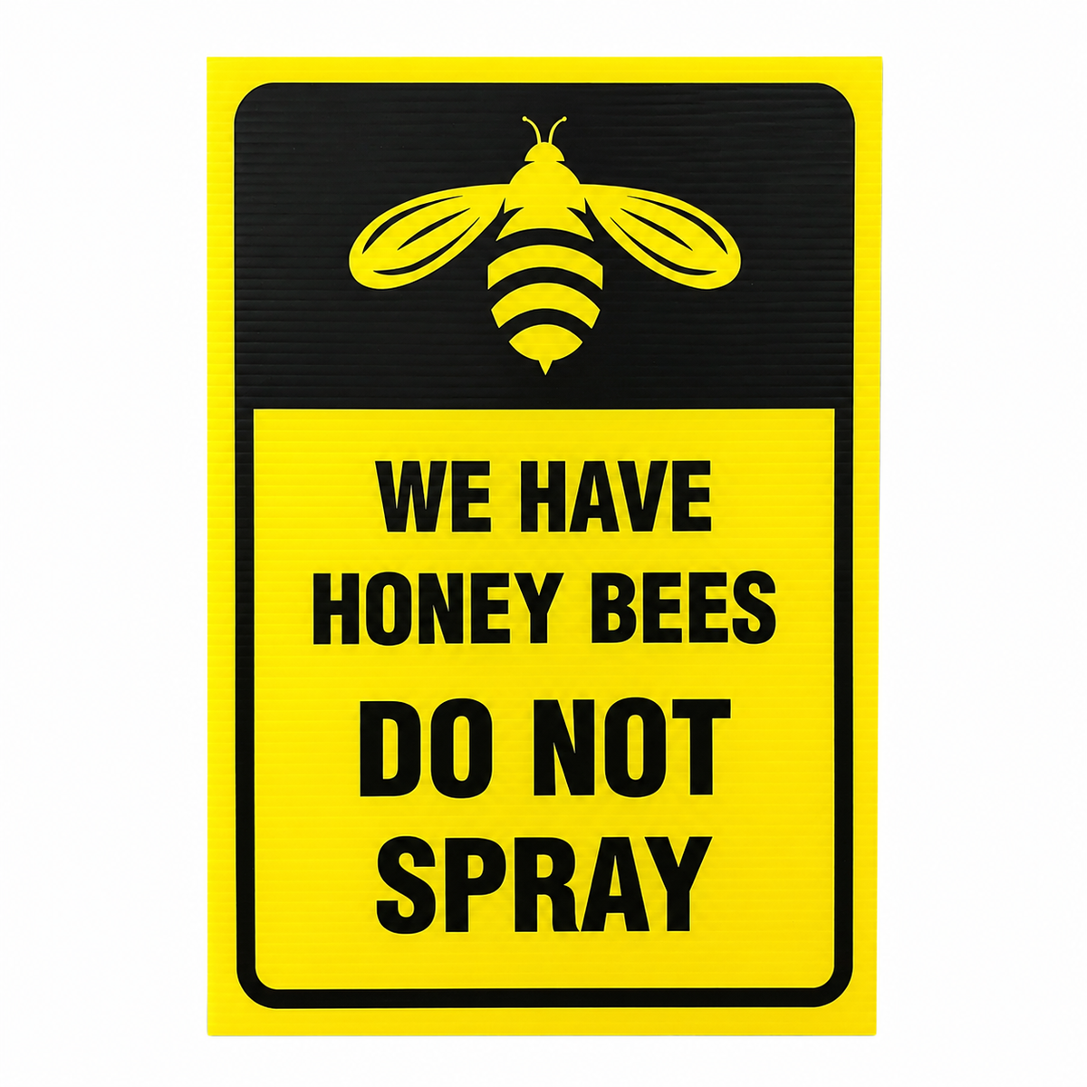 No Spraying Sign