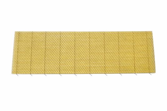 Medium Wax Foundation - crimp wire- with Hook