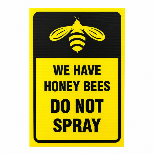 No Spraying Sign