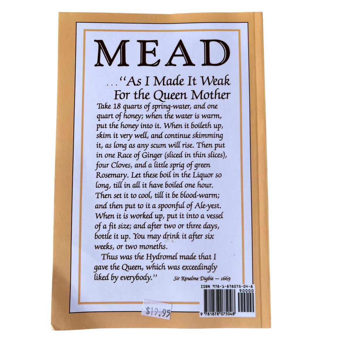 Making Mead (Honey Wine). Morse
